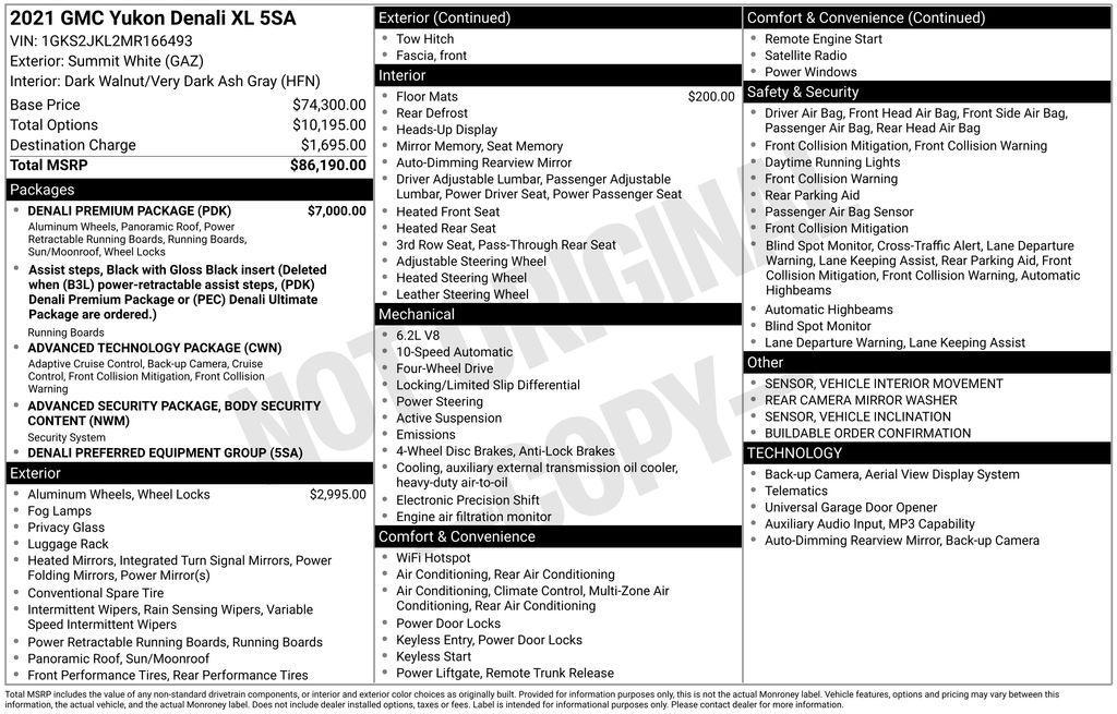 used 2021 GMC Yukon XL car, priced at $42,269