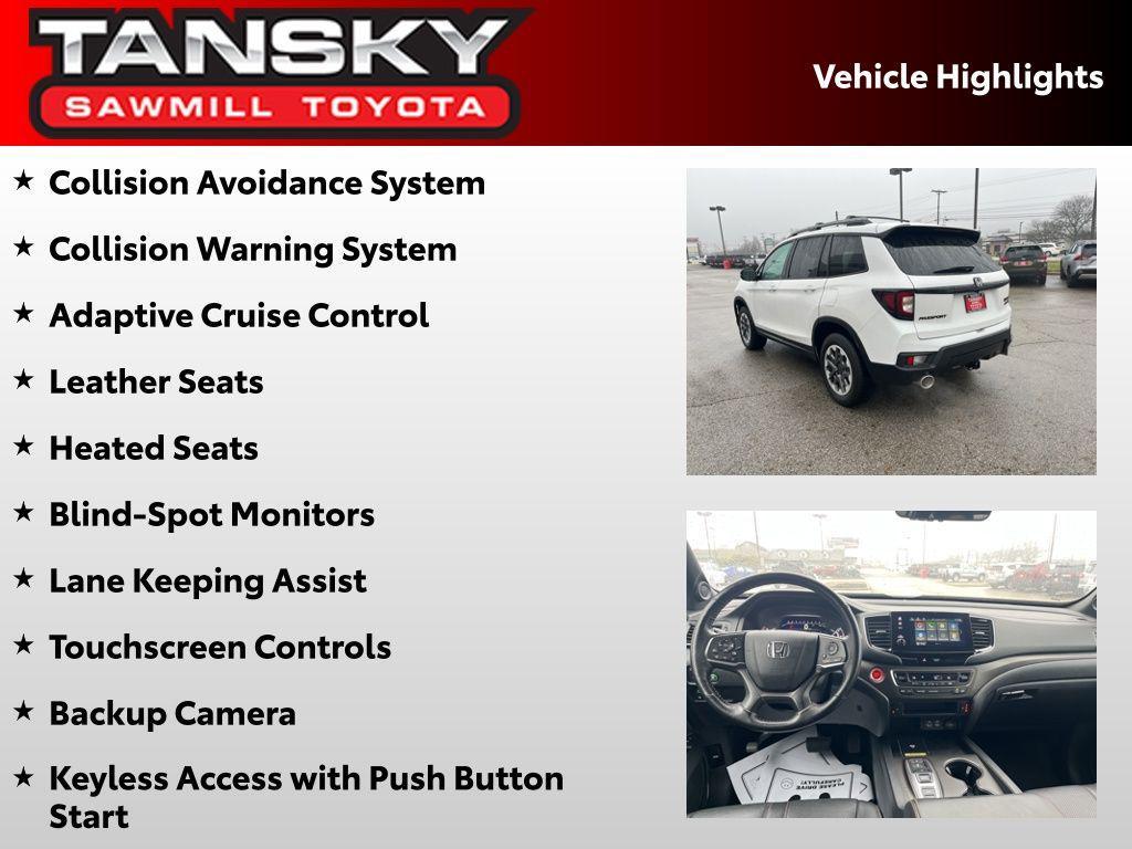 used 2024 Honda Passport car, priced at $31,640