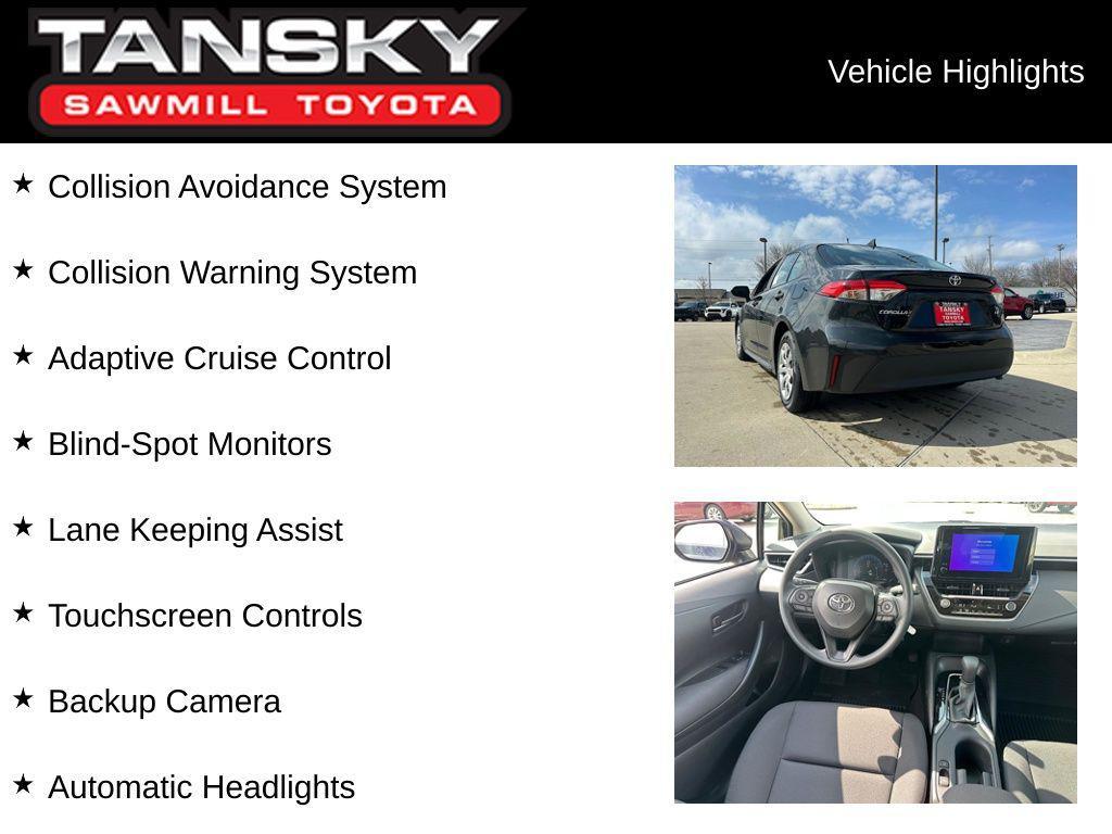 new 2026 Toyota Corolla car, priced at $22,967