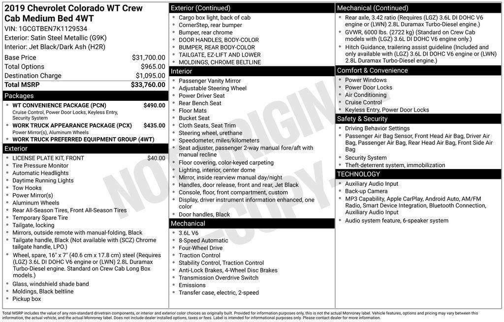 used 2019 Chevrolet Colorado car, priced at $19,871