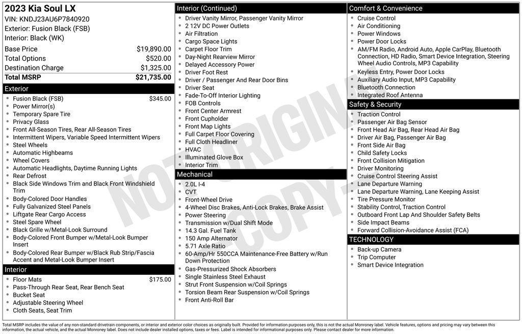 used 2023 Kia Soul car, priced at $16,020