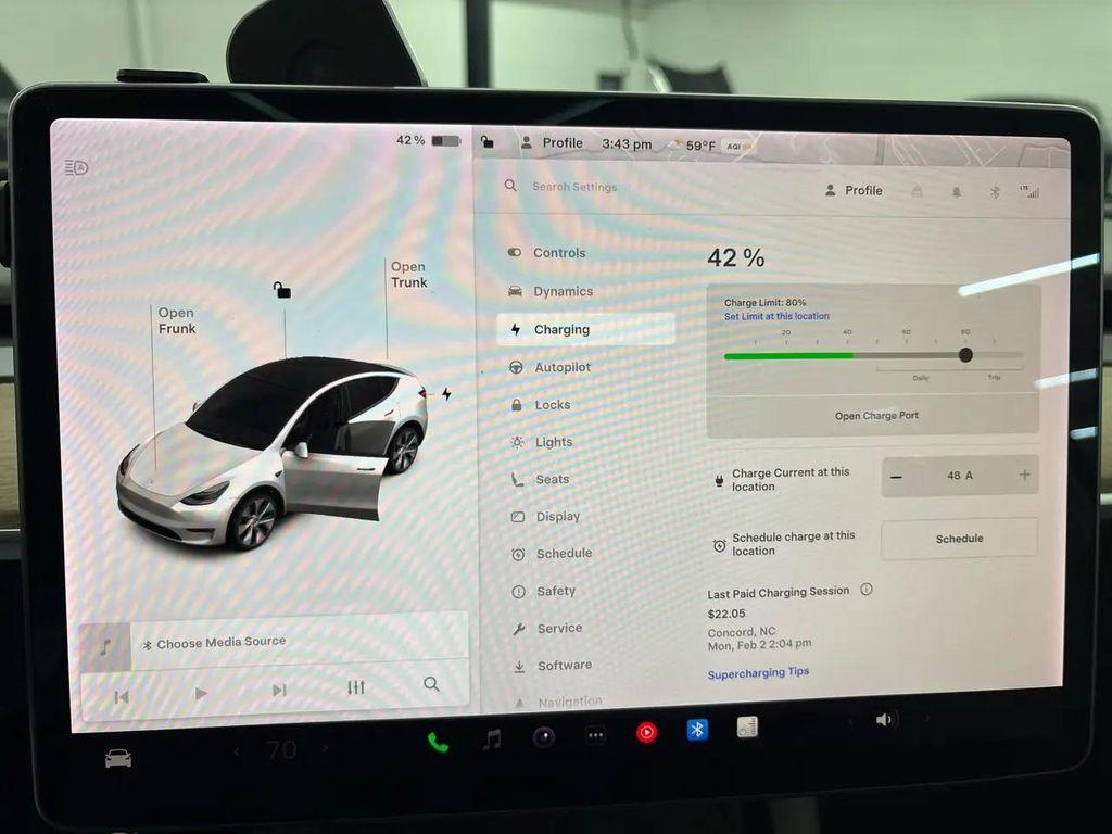 used 2021 Tesla Model Y car, priced at $18,800