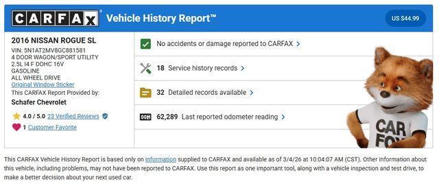 used 2016 Nissan Rogue car, priced at $12,500