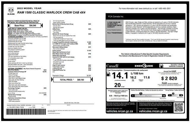 used 2022 Ram 1500 Classic car, priced at $27,500
