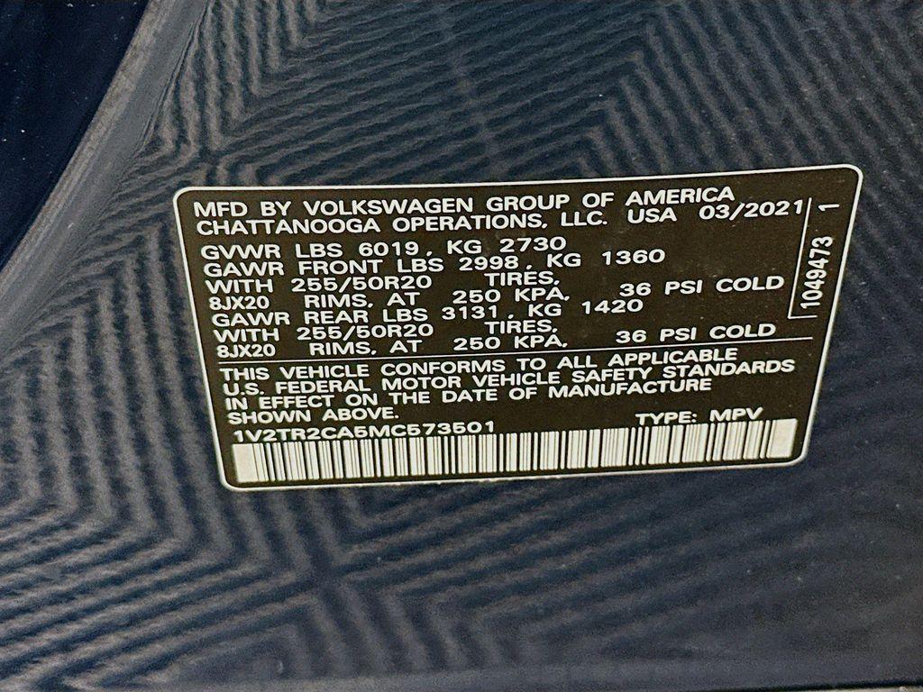used 2021 Volkswagen Atlas car, priced at $27,997