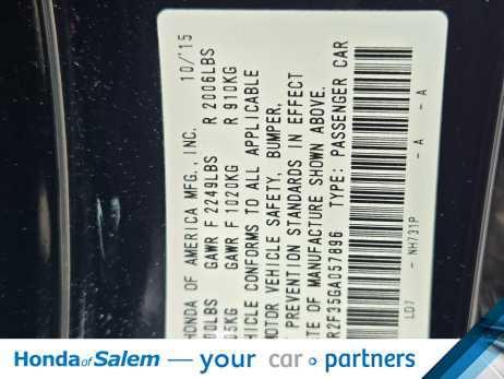 used 2016 Honda Accord car, priced at $18,495