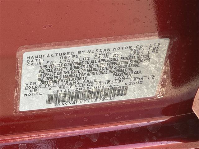 new 2025 Nissan Versa car, priced at $20,089