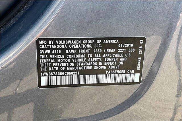 used 2016 Volkswagen Passat car, priced at $12,035