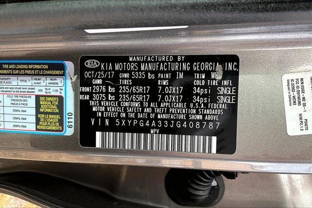 used 2018 Kia Sorento car, priced at $15,020