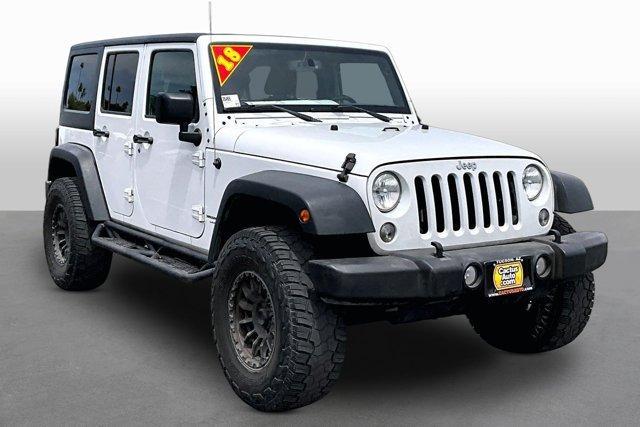 used 2018 Jeep Wrangler JK Unlimited car, priced at $19,213