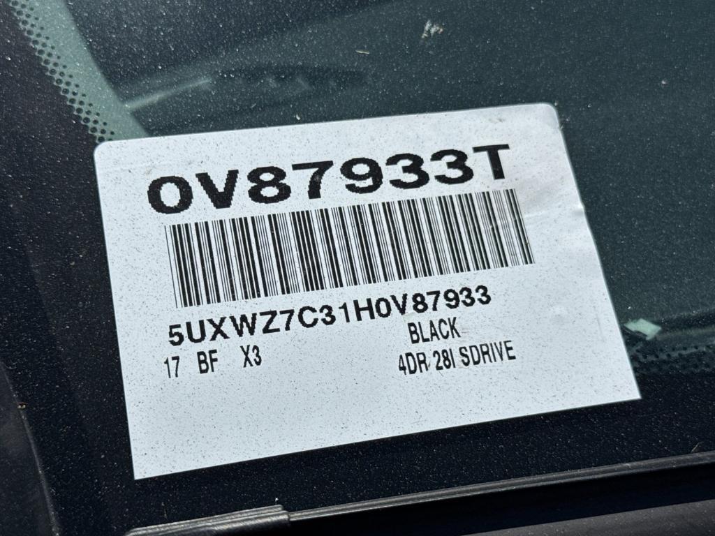 used 2017 BMW X3 car, priced at $12,897
