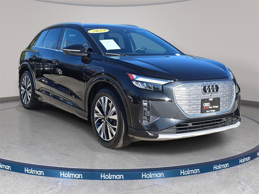 used 2023 Audi Q4 e-tron car, priced at $24,250