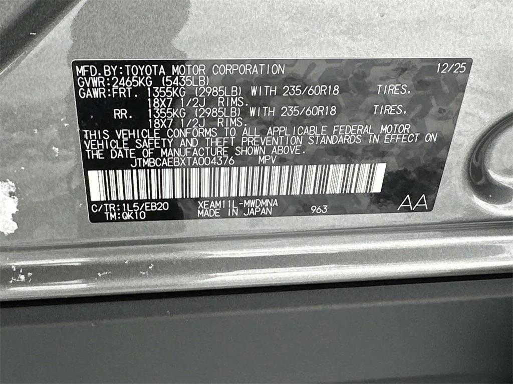 new 2026 Toyota bZ car, priced at $38,927