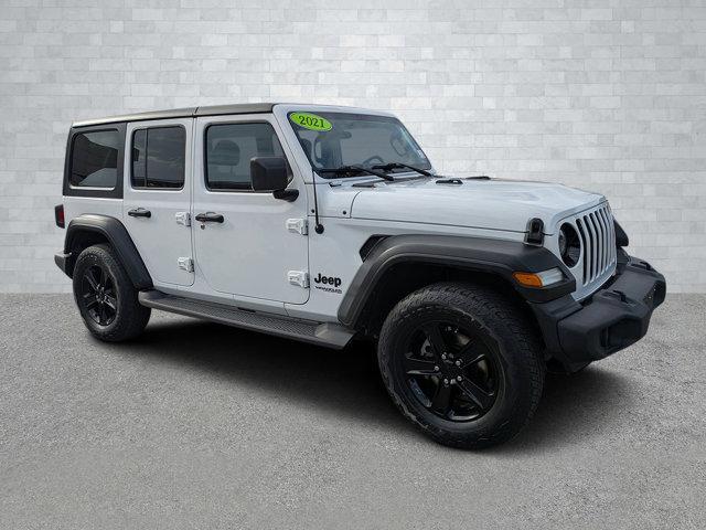 used 2021 Jeep Wrangler Unlimited car, priced at $26,391