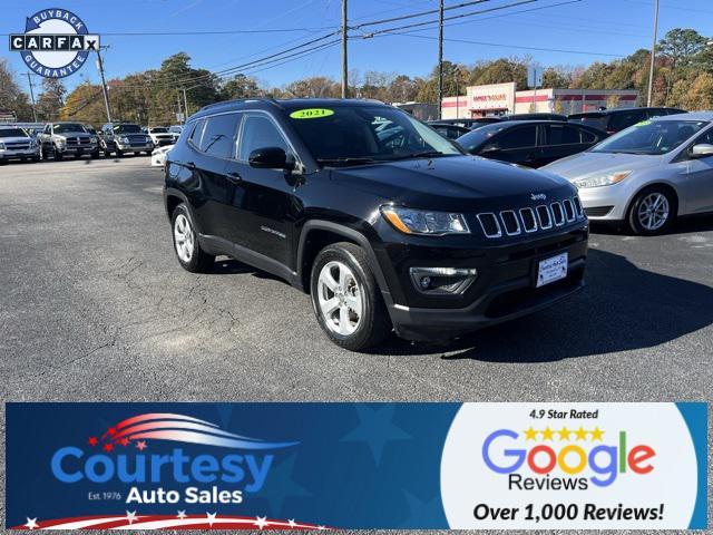 used 2021 Jeep Compass car, priced at $18,488