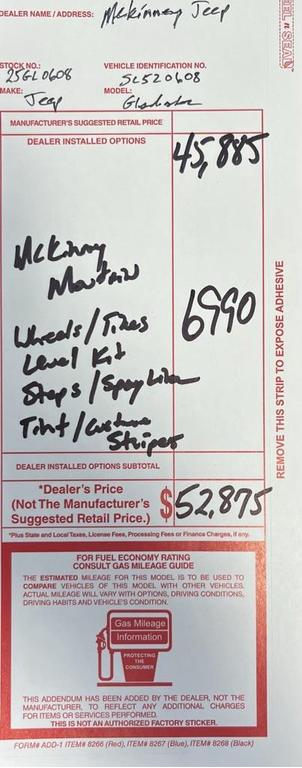 new 2025 Jeep Gladiator car, priced at $38,452