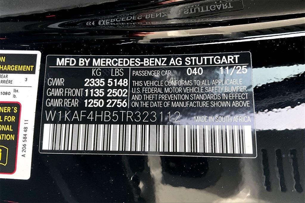 new 2026 Mercedes-Benz C-Class car, priced at $53,970