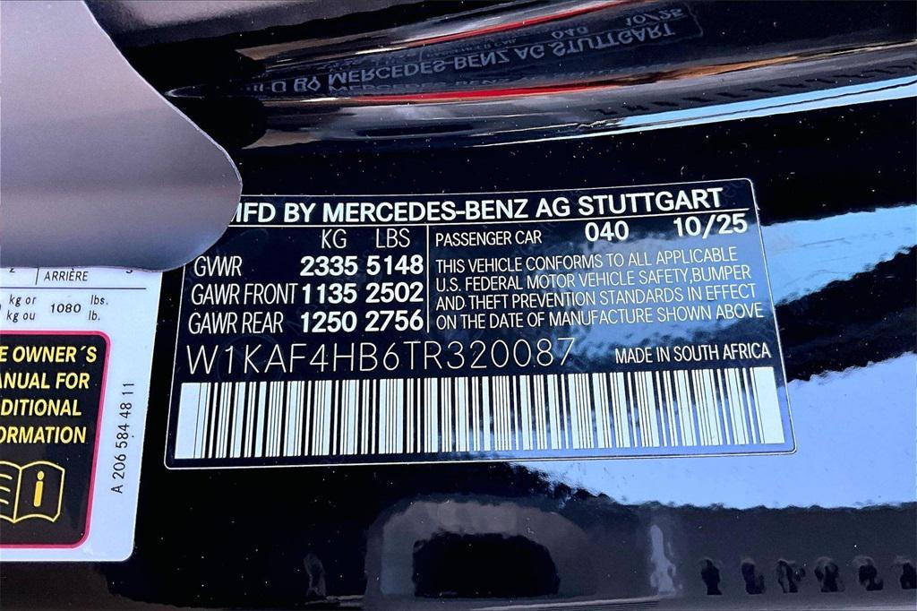 new 2026 Mercedes-Benz C-Class car, priced at $53,870