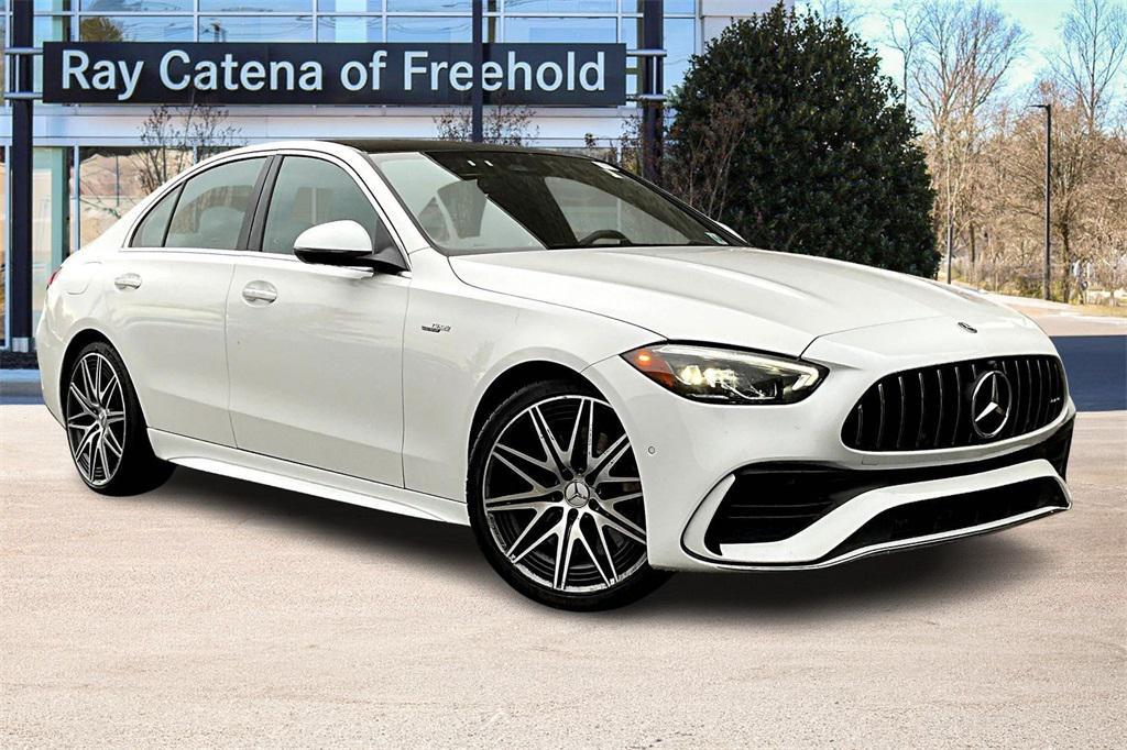used 2023 Mercedes-Benz AMG C 43 car, priced at $49,795
