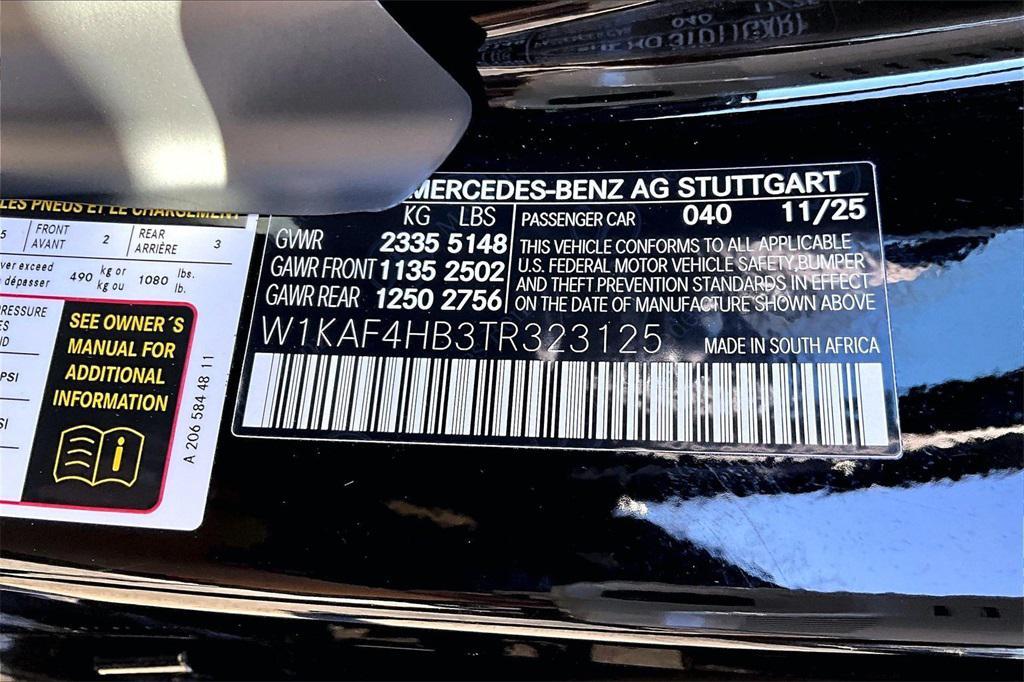 new 2026 Mercedes-Benz C-Class car, priced at $53,720