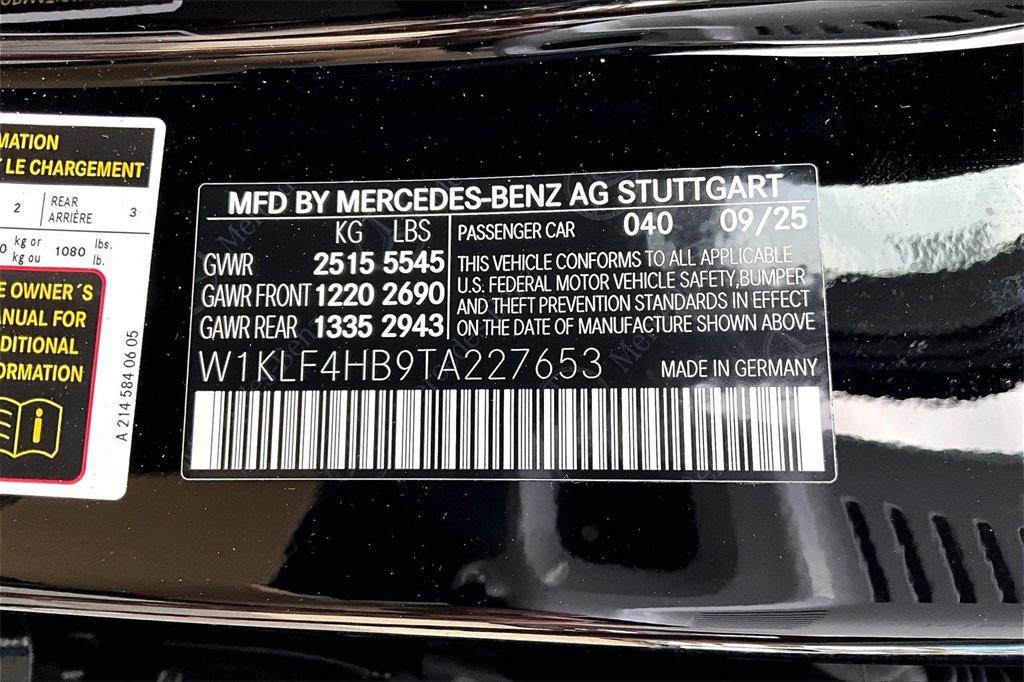 new 2026 Mercedes-Benz E-Class car, priced at $68,405