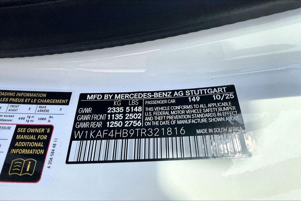 new 2026 Mercedes-Benz C-Class car, priced at $53,720