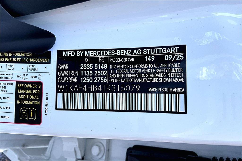 new 2026 Mercedes-Benz C-Class car, priced at $53,620