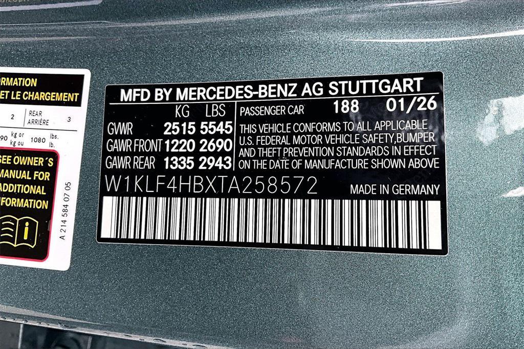 new 2026 Mercedes-Benz E-Class car, priced at $76,755