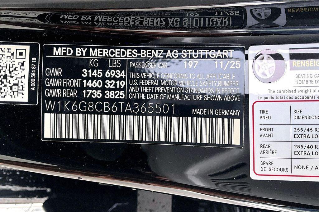 new 2026 Mercedes-Benz AMG S 63 E car, priced at $191,150