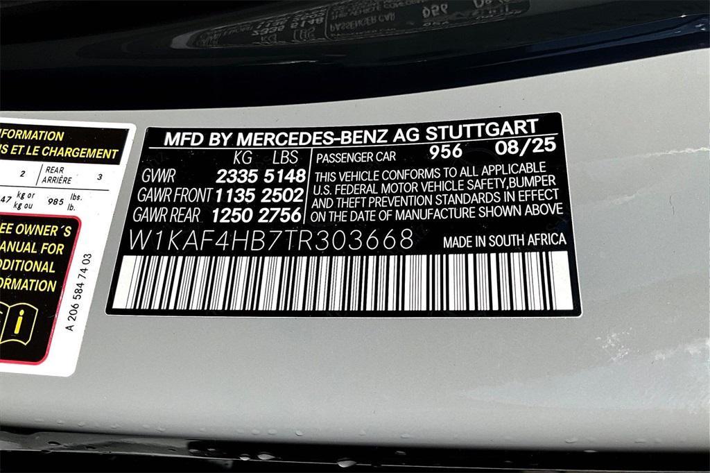 new 2026 Mercedes-Benz C-Class car, priced at $61,320