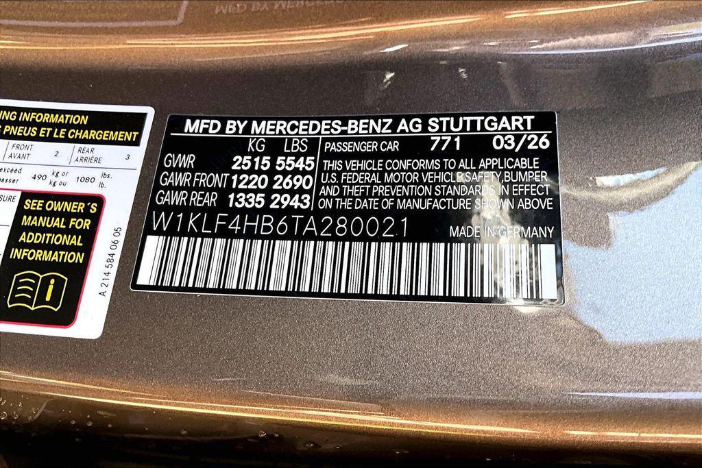 new 2026 Mercedes-Benz E-Class car, priced at $74,335
