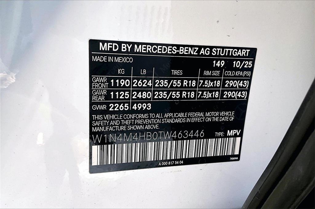 new 2026 Mercedes-Benz GLB 250 car, priced at $52,645