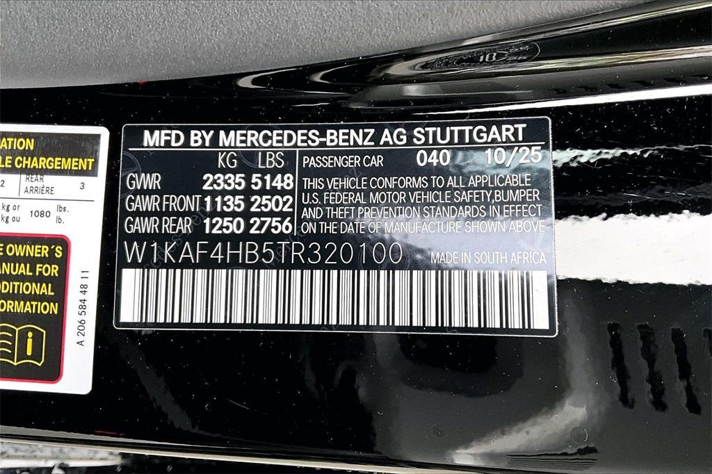 new 2026 Mercedes-Benz C-Class car, priced at $53,870