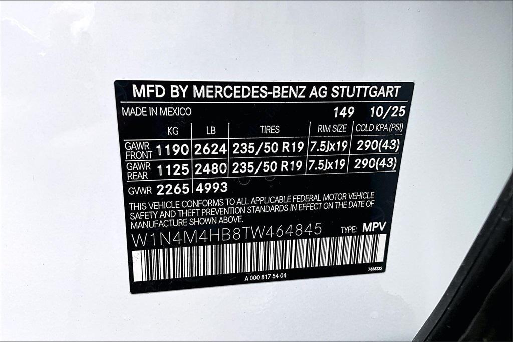 new 2026 Mercedes-Benz GLB 250 car, priced at $52,020