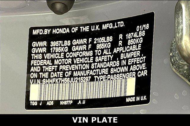 used 2018 Honda Civic car, priced at $16,907