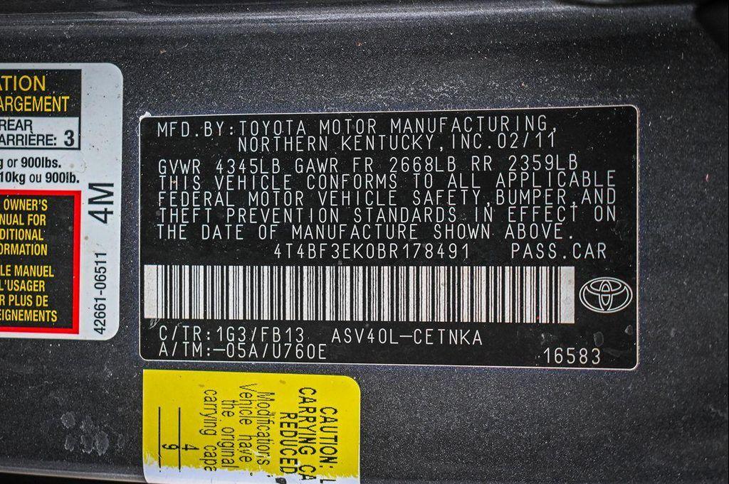 used 2011 Toyota Camry car, priced at $5,495