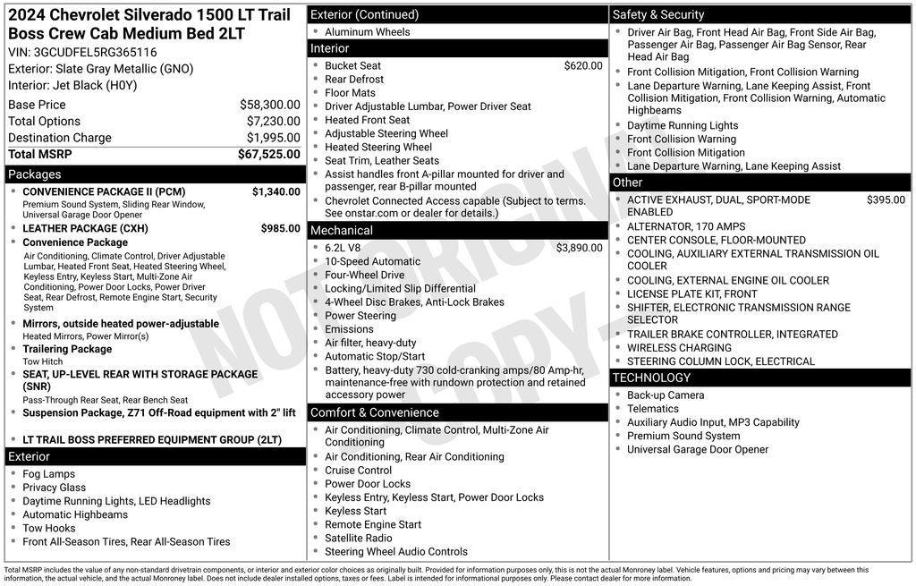 used 2024 Chevrolet Silverado 1500 car, priced at $51,398