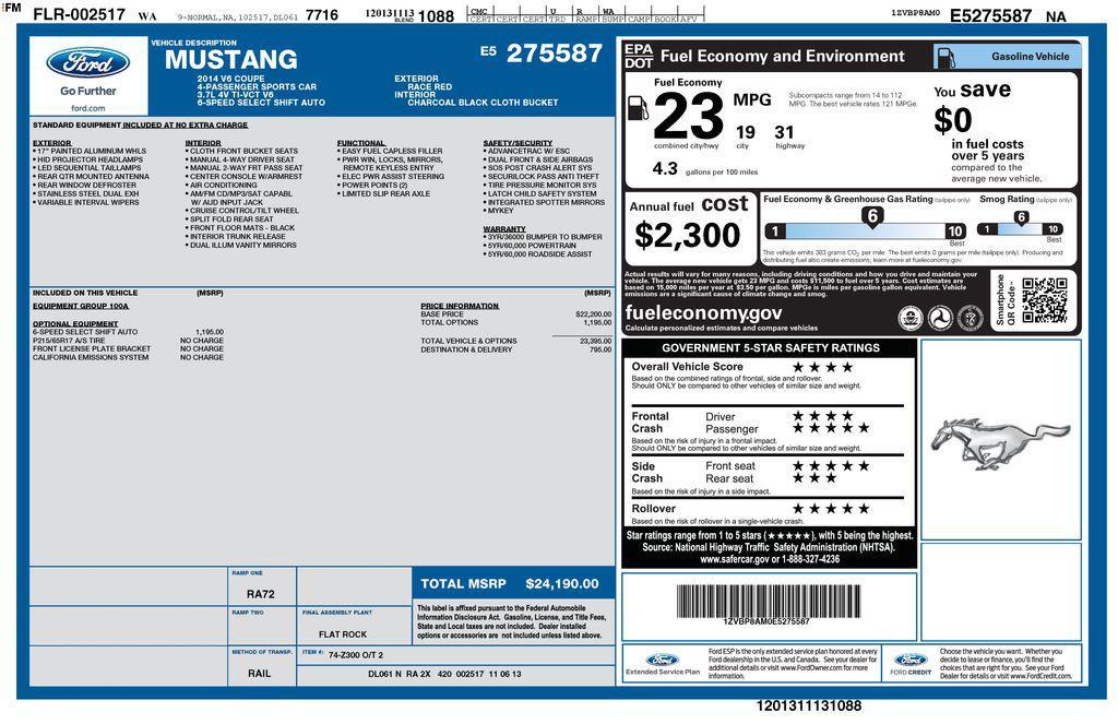 used 2014 Ford Mustang car, priced at $15,939