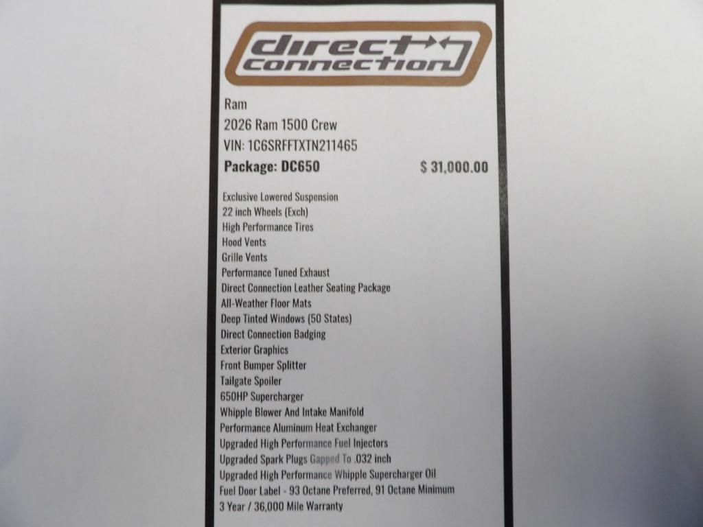 new 2026 Ram 1500 car, priced at $86,818