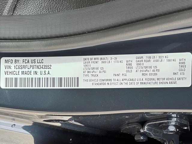 new 2026 Ram 1500 car, priced at $60,417