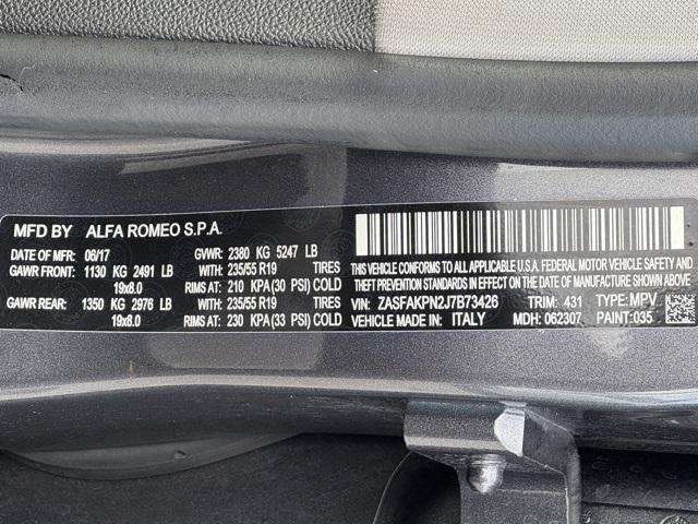 used 2018 Alfa Romeo Stelvio car, priced at $14,999