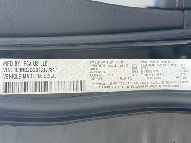 new 2026 Dodge Durango car, priced at $45,907