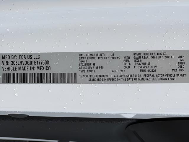 new 2026 Ram ProMaster 2500 car, priced at $47,264