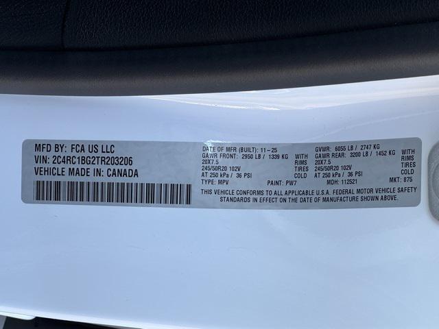 new 2026 Chrysler Pacifica car, priced at $43,116