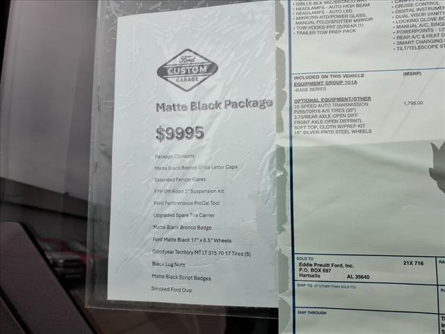 new 2025 Ford Bronco car, priced at $42,785