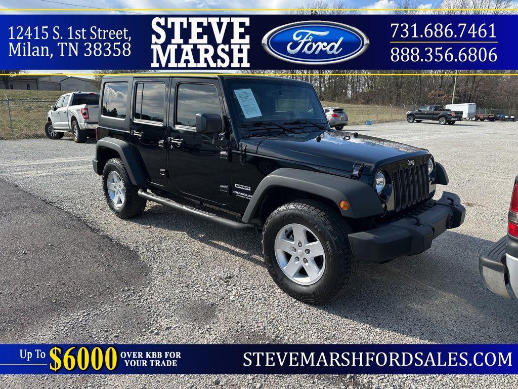 used 2017 Jeep Wrangler Unlimited car, priced at $18,988