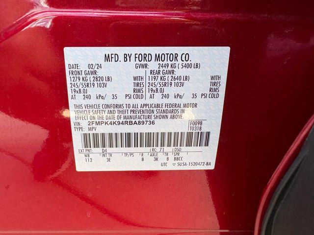 2024 Red Metallic Ford Edge