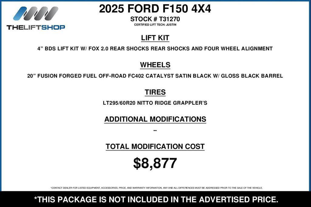used 2025 Ford F-150 car, priced at $83,867