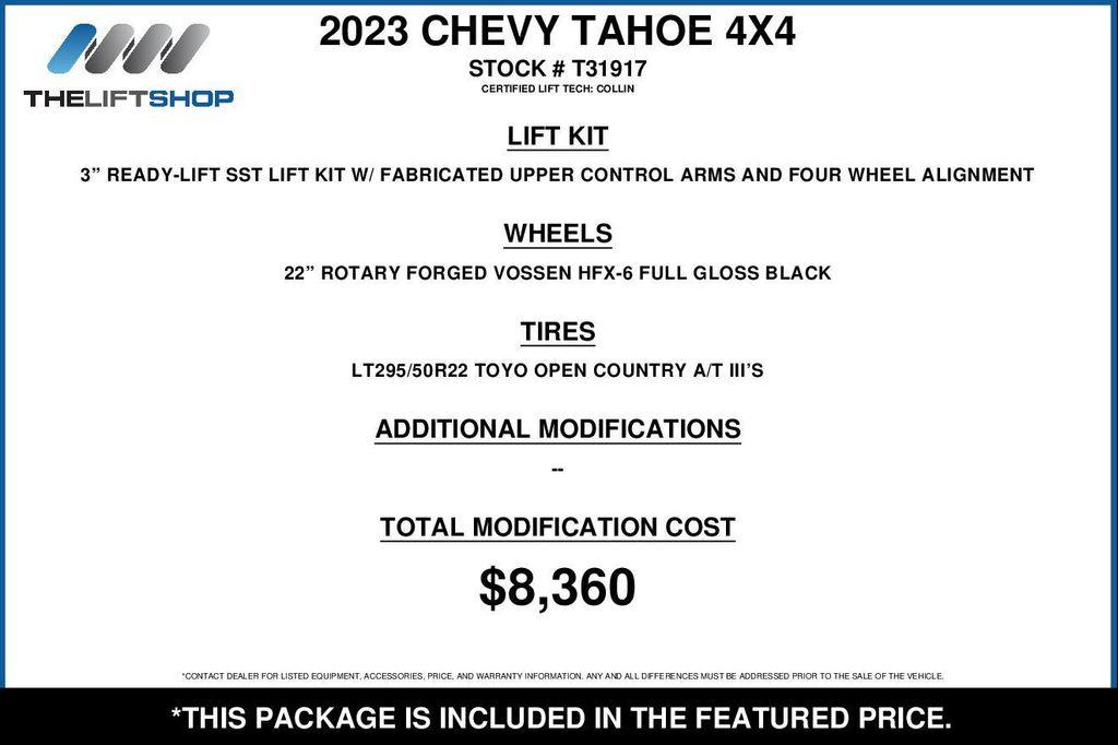 used 2023 Chevrolet Tahoe car, priced at $62,950
