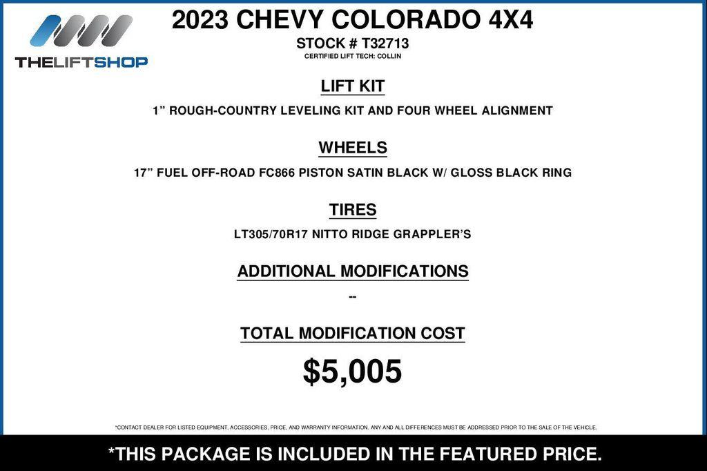 used 2023 Chevrolet Colorado car, priced at $48,221